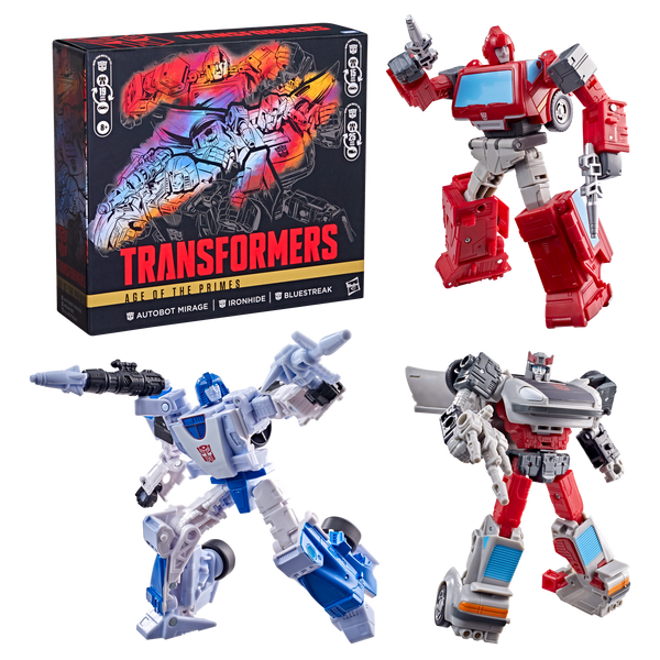 Mirage, Ironhide & Bluestreak G1 Triple Pack Age Of The Primes Generations Selects