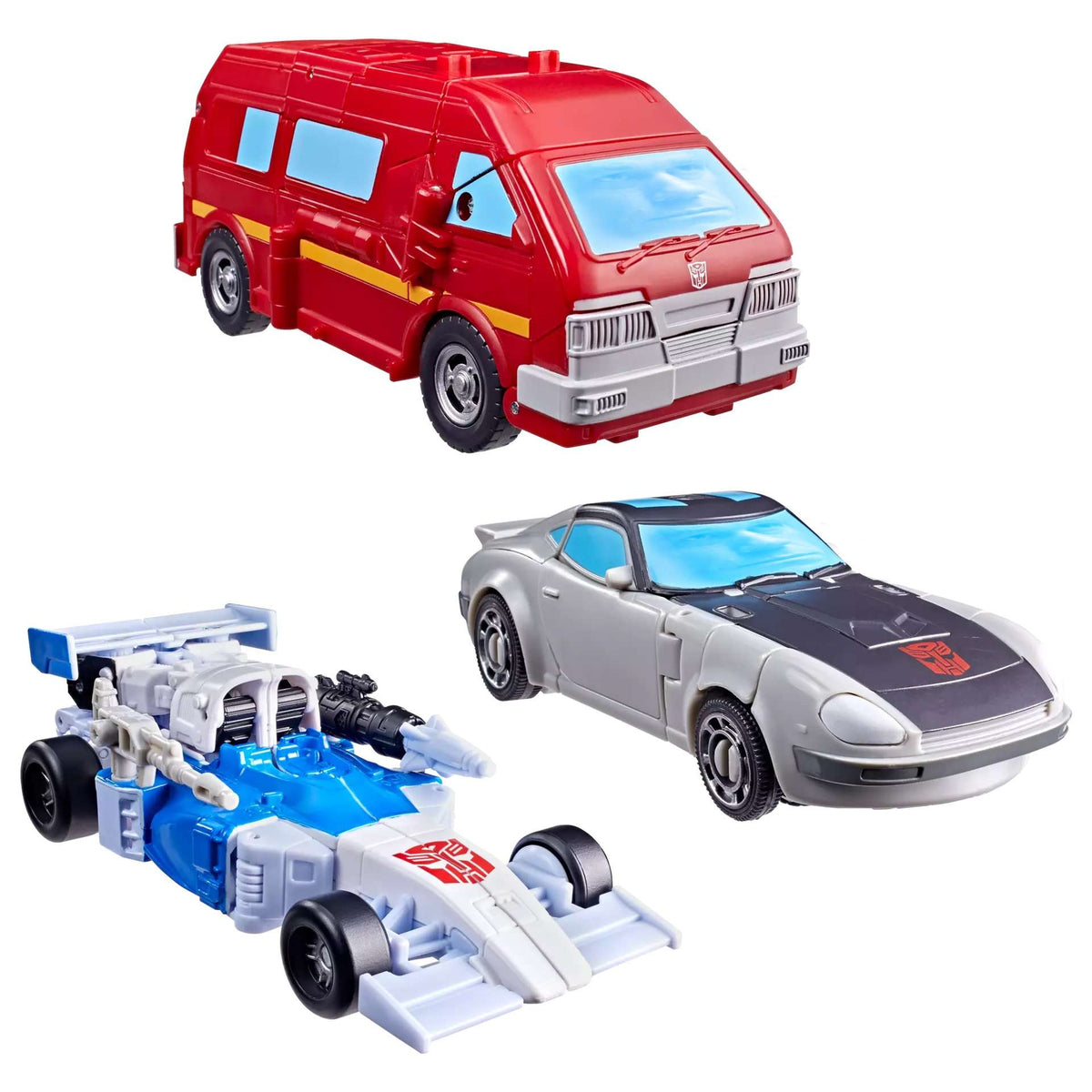 Mirage, Ironhide & Bluestreak G1 Triple Pack Age Of The Primes Generations Selects