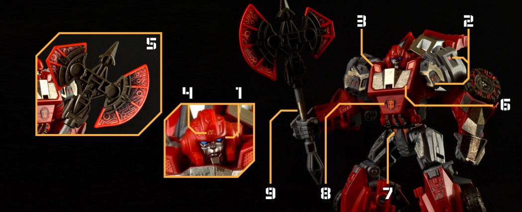Ironhide Sticker Stickers for Ironhide WFC Studio Series ToyHax Upgrade Kit ...