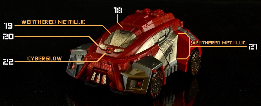 Ironhide Sticker Stickers for Ironhide WFC Studio Series ToyHax Upgrade Kit ...