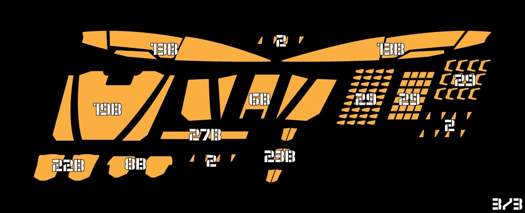 Ironhide Sticker Stickers for Ironhide WFC Studio Series ToyHax Upgrade Kit ...