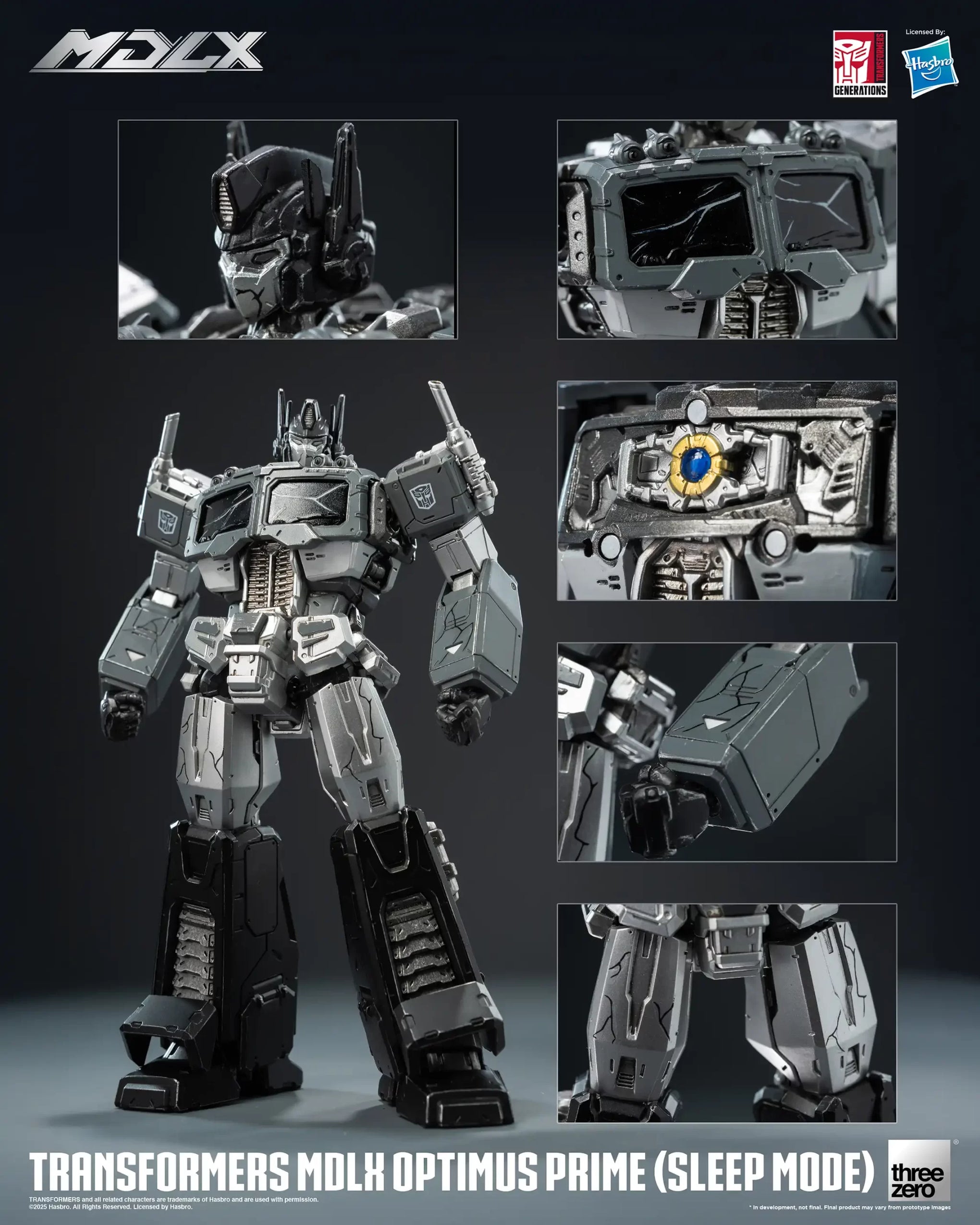 Figura Transformers Optimus Prime Sleep Mode MDLX 18cm Threezero