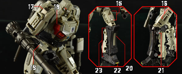 Greamáin do Megatron / D16 Transformers One Studio Series ToyHax
