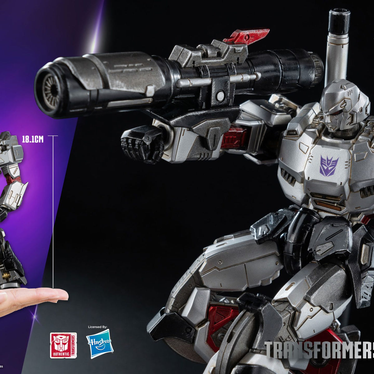 Megatron 18 Inch Transformers Threezero Megatron G1 Decepticons MDLX Figure ...