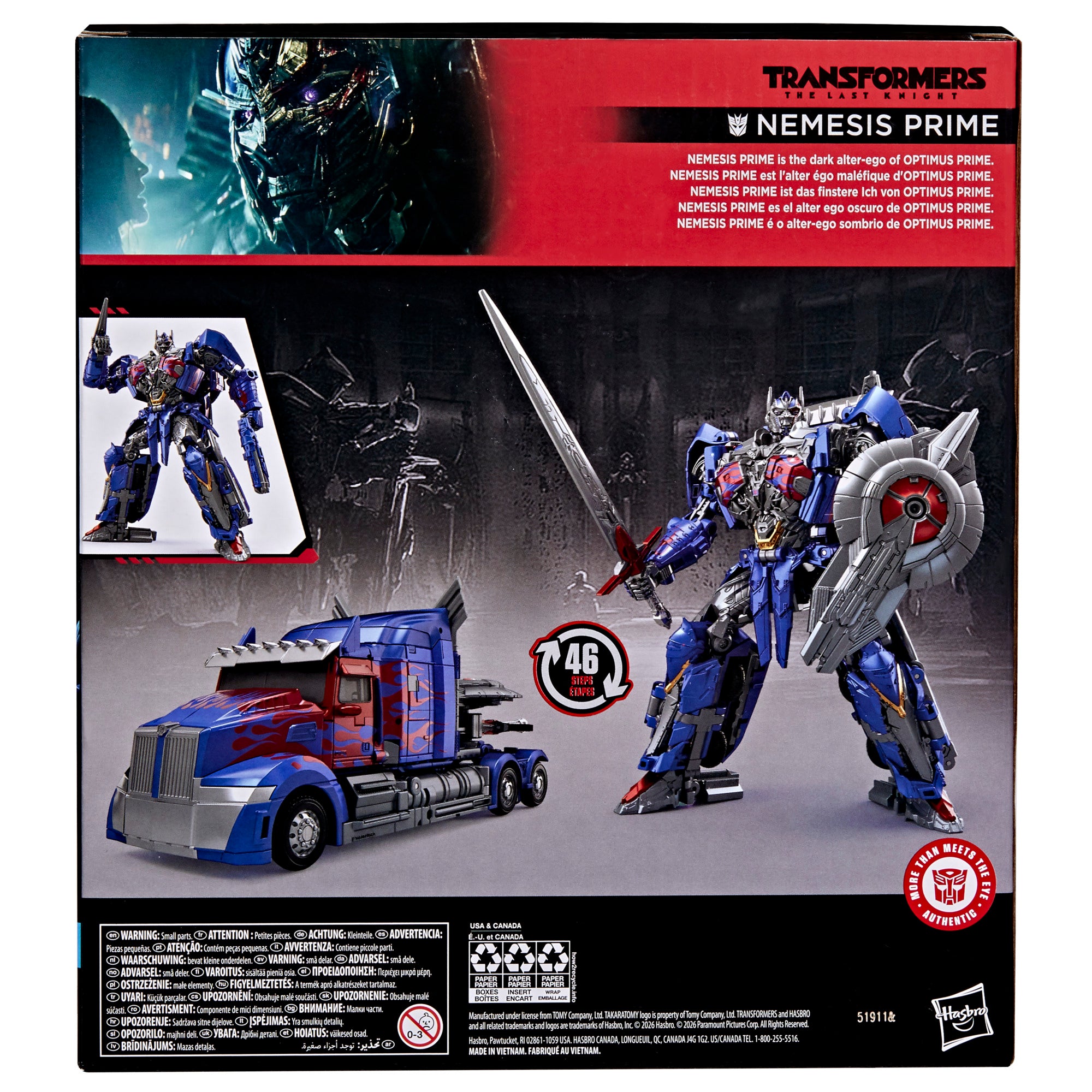 Figuras de Nemesis Prime The Last Knight Transformers SS