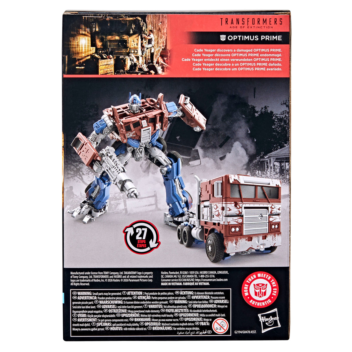 Optimus Prime Evasion Mode Voyager Class Studio Series Age Of Extinction