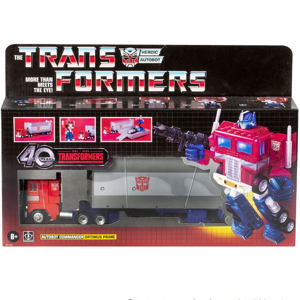 Optimus Prime RETRO G1 Reedição 40º Aniversário