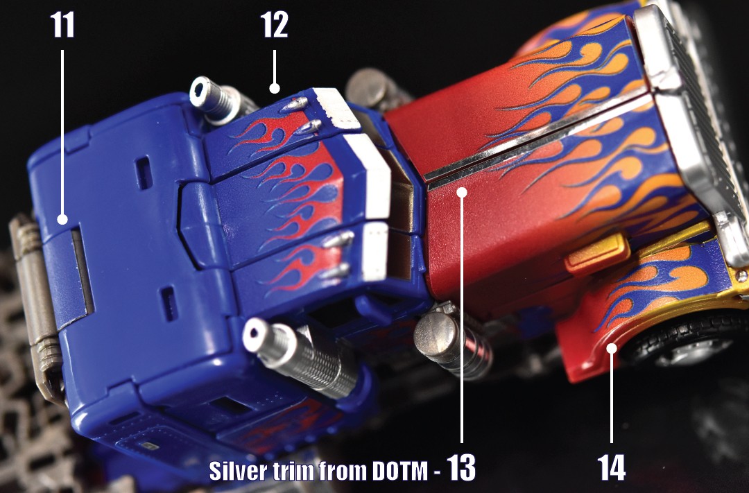 Aufkleber für Optimus Prime 32/44 (ohne Anhänger)