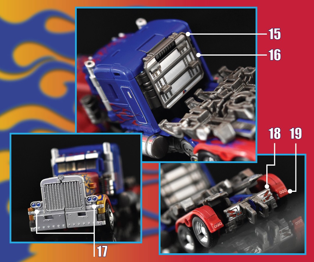 Stickers Pour Optimus Prime 32/44 ( Sans la remorque)