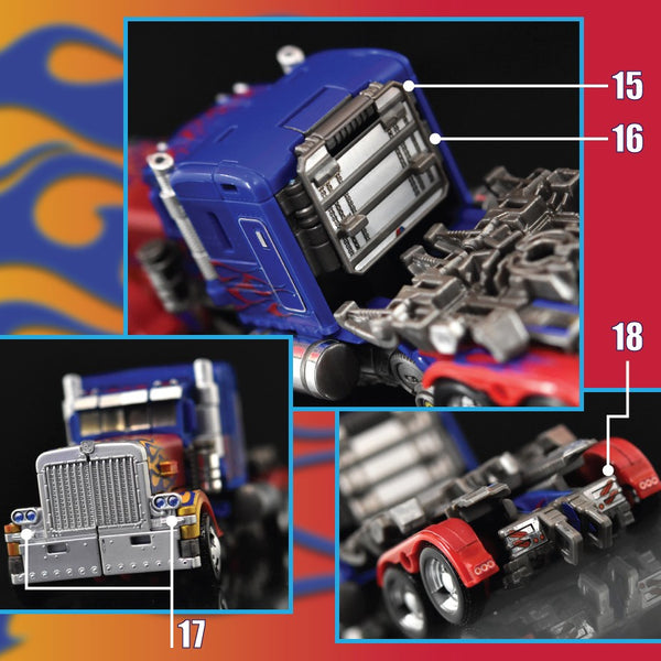 Klistermærker til Optimus Prime 32/44 (Uden traileren)