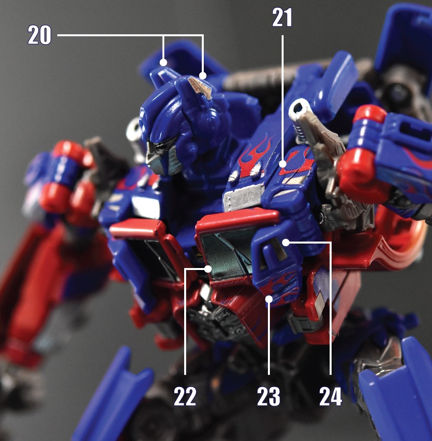 Stickers Pour Optimus Prime 32/44 ( Sans la remorque)