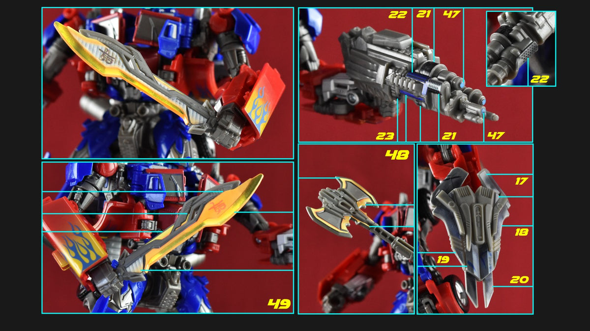 Stickers Pour Optimus Prime SS44 (Remorque seulement)