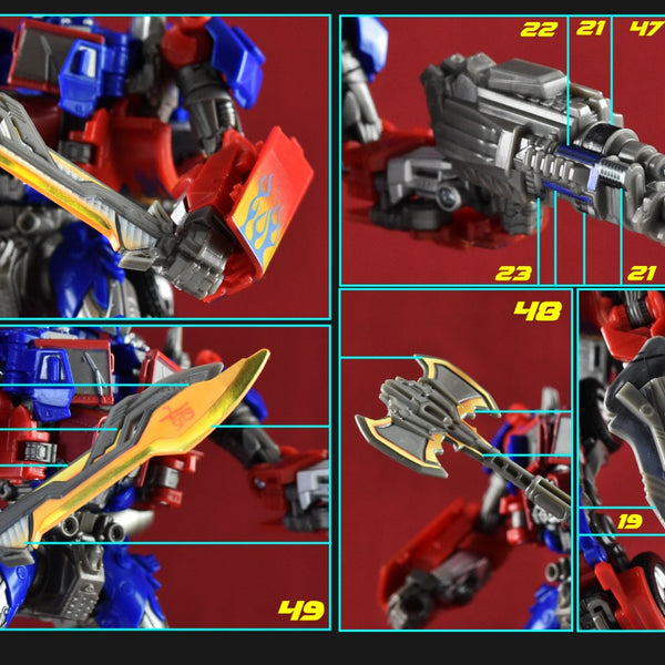 Adhesivos para Optimus Prime SS44 (Sómente remolque)