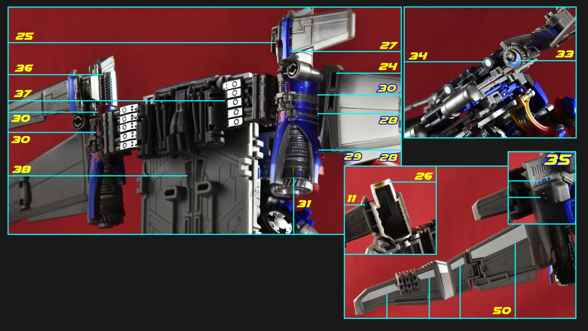 Adesivi per Optimus Prime SS44 (Solo rimorchio)