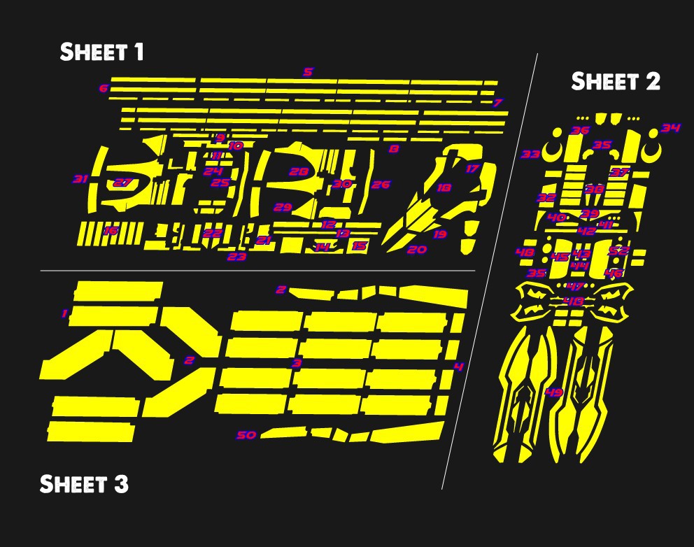 Stickers Pour Optimus Prime SS44 (Remorque seulement)