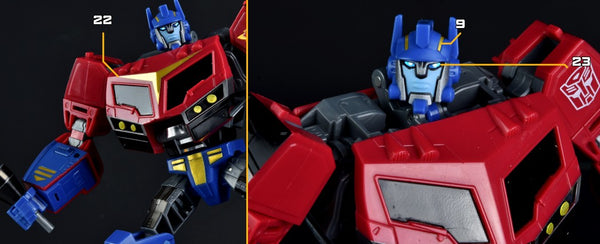 Stickers For Optimus Prime and Bumblebee Legacy United Toyhax