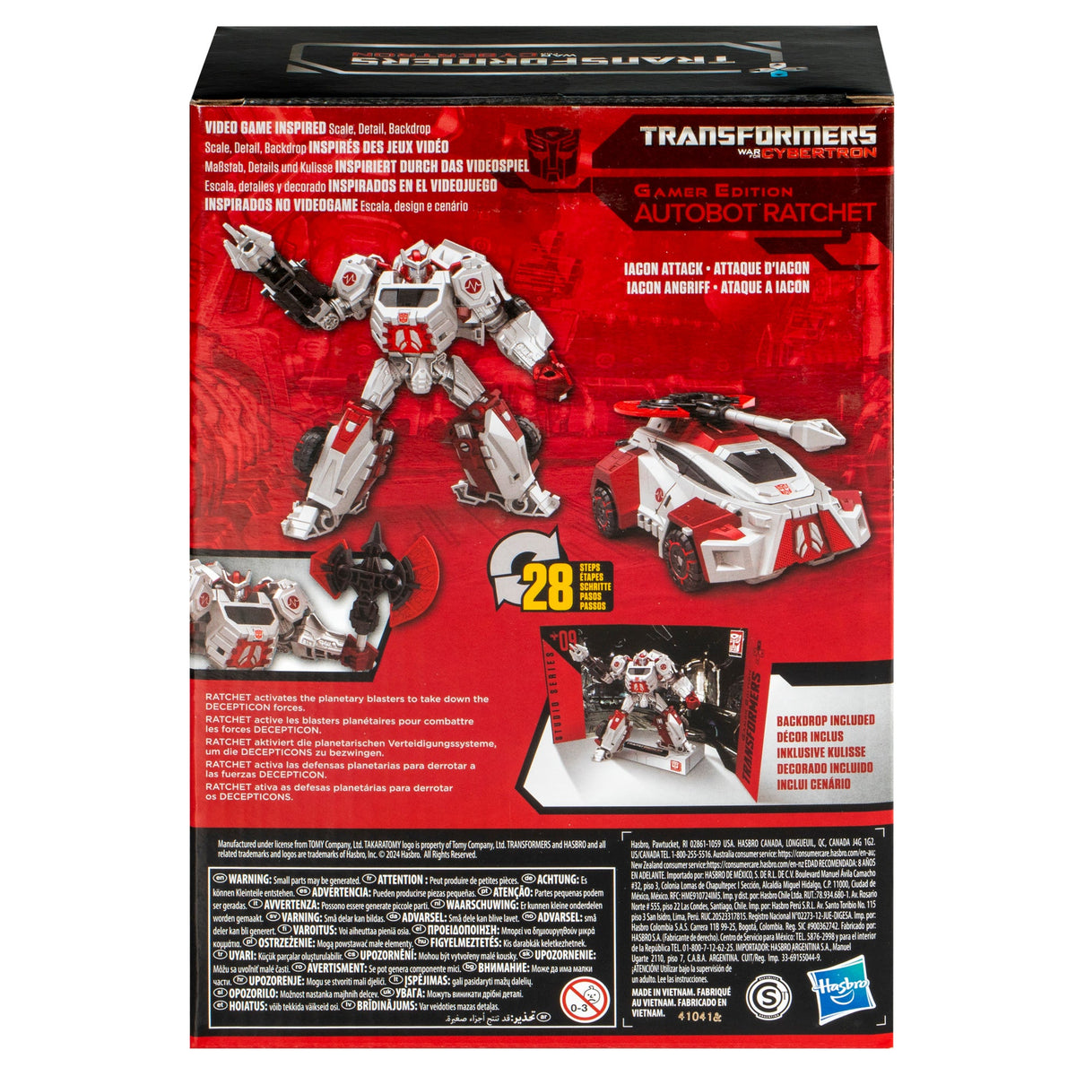 Ratchet Voyager Klasse 13cm War For Cybertron Studio Series Gamer Edition SSGE-09