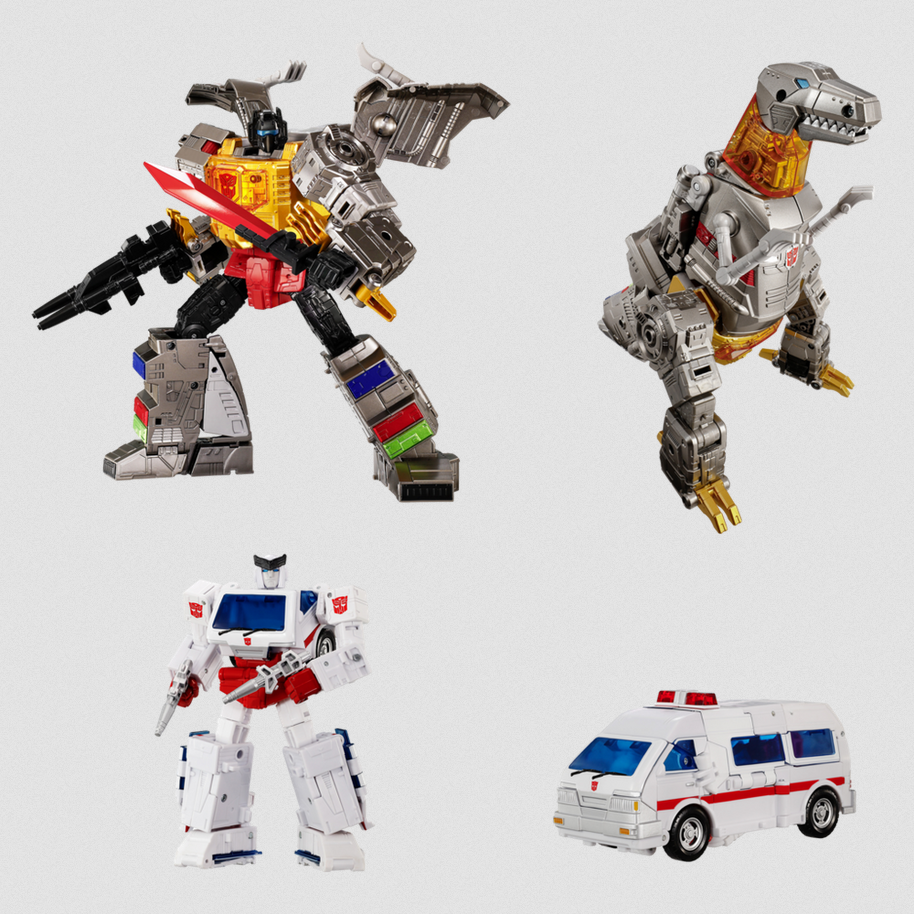 Grimlock & Ratchet G1 21.5 cm Dramatic Capture Series Dinobot Island part 1