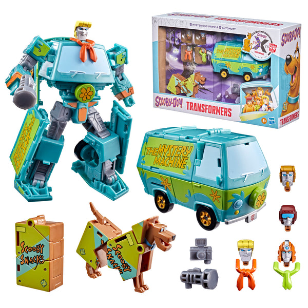 Mysterious Prime & Automutt Leader Class Scooby-Doo x Transformers