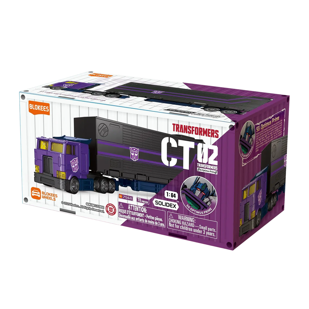 Optimus Prime Shattered Glass Blokees Wheels CT-02