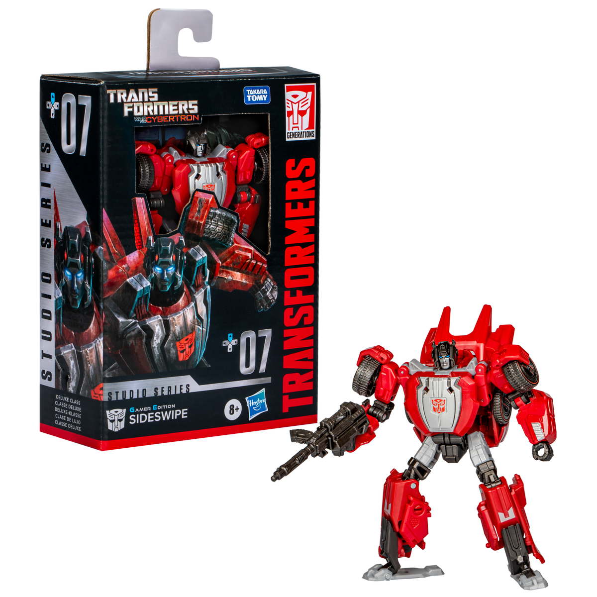Sideswipe Deluxe Class 14cm Studio Series Gamer Edition War For Cybertron