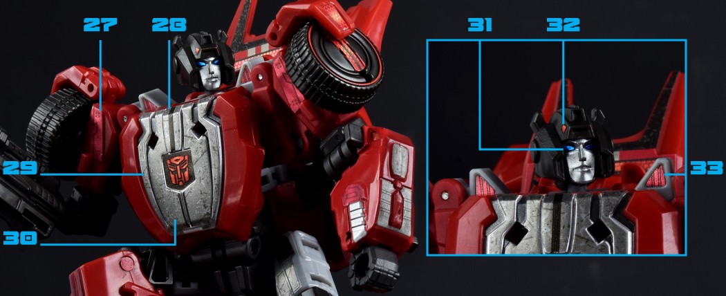 Stickers Pour Sideswipe Studio Series Gamer Edition SSGE