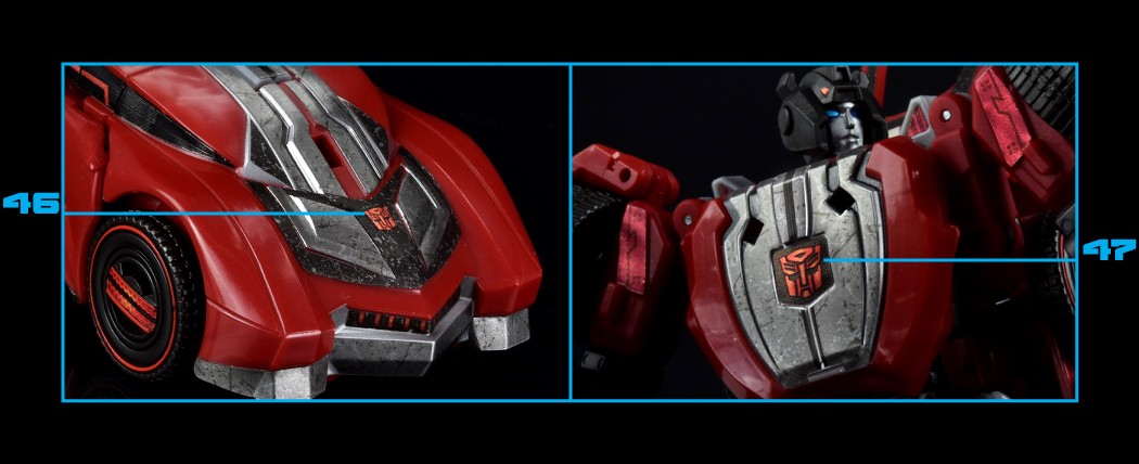 Stickers Pour Sideswipe Studio Series Gamer Edition SSGE