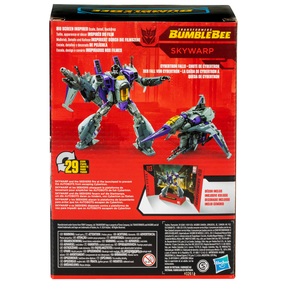 Skywarp Voyager Class 16,5cm Studio Series Bumblebee Movie