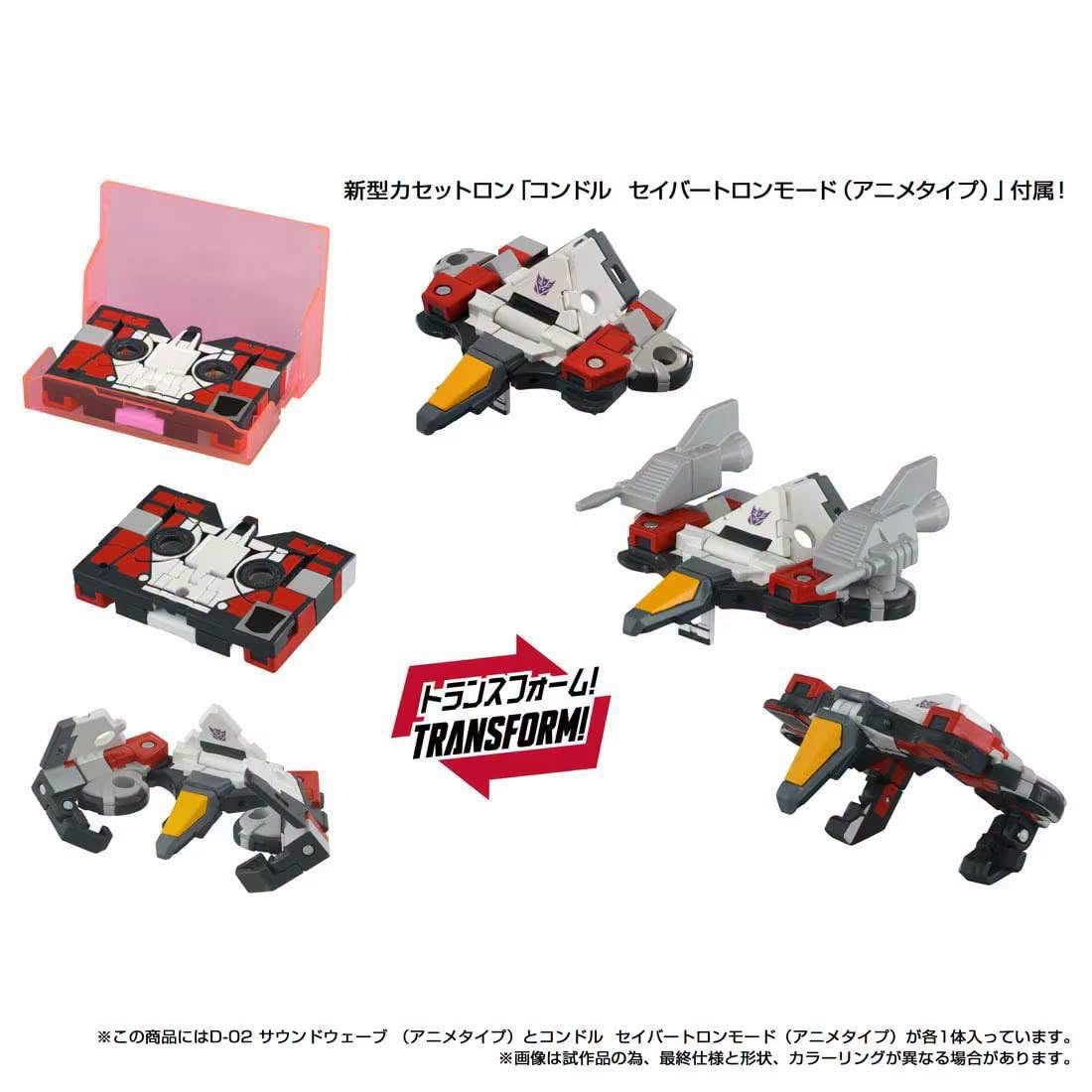 Soundwave & Laserbeak G1 Cartoon Version Missing Link D-02