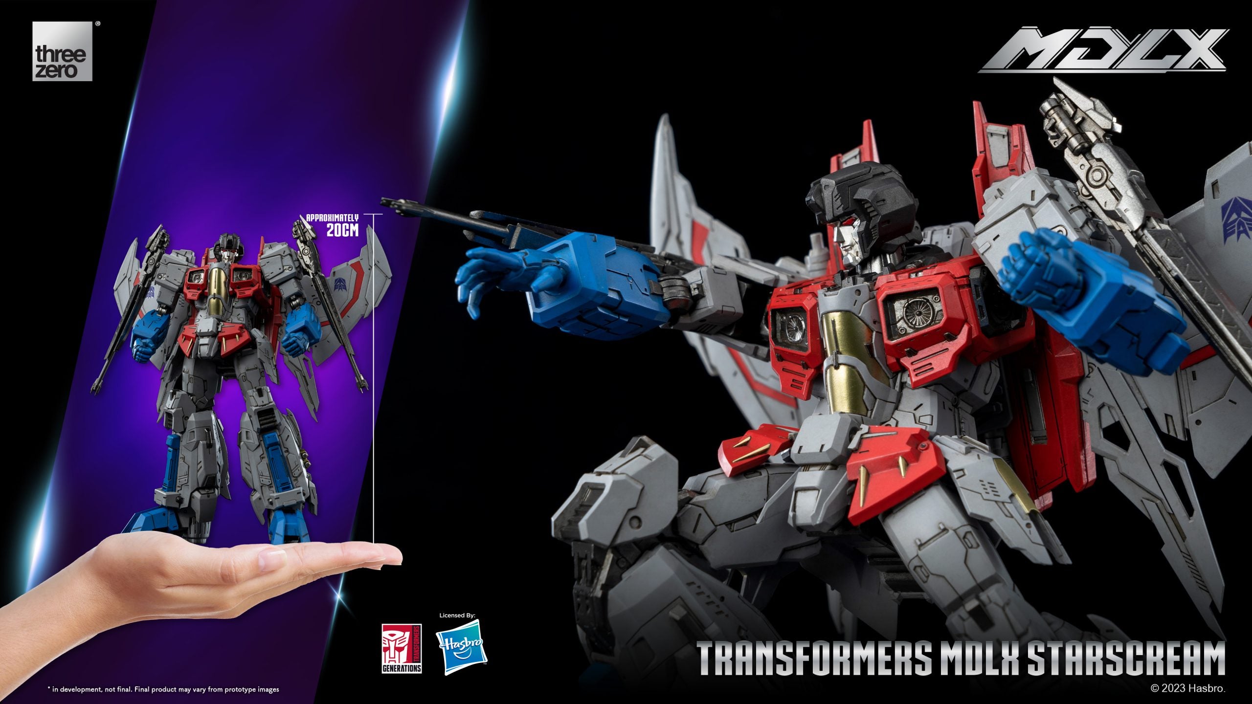 Transformers Figure Threezero Starscream G1 Universe MDLX