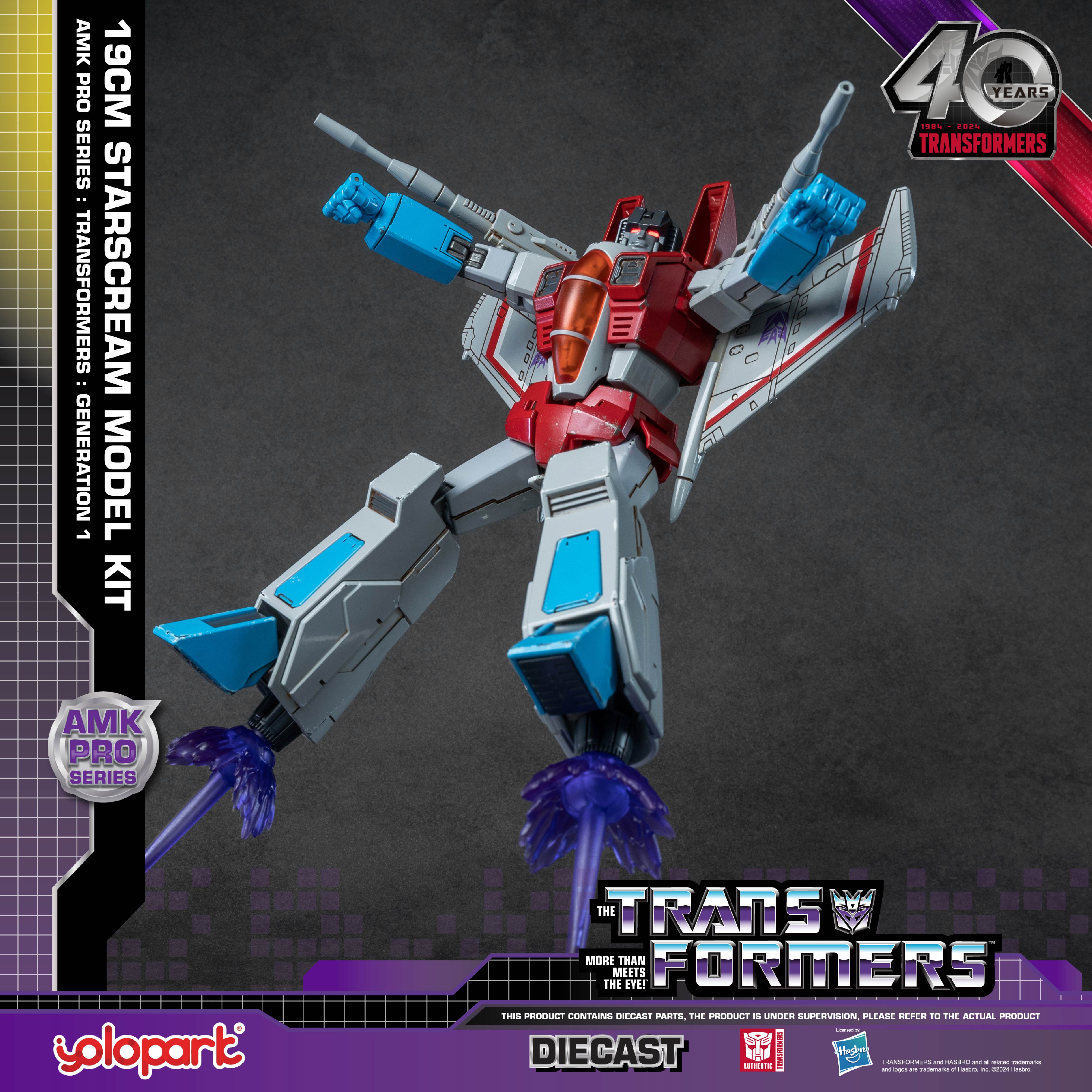 Transformers Threezero Figure Starscream G1 Universe AMK PRO