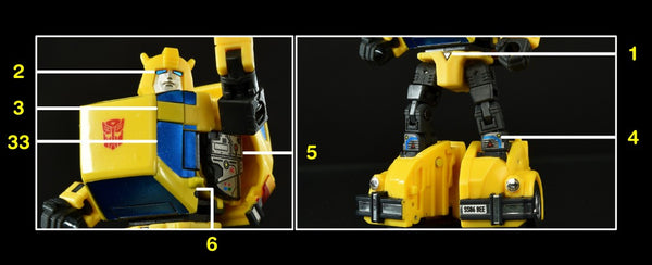 Stickers para Bumblebee Studio Series 86-29