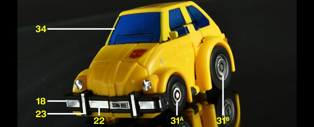 Pegatinas para Bumblebee Studio Series 86-29