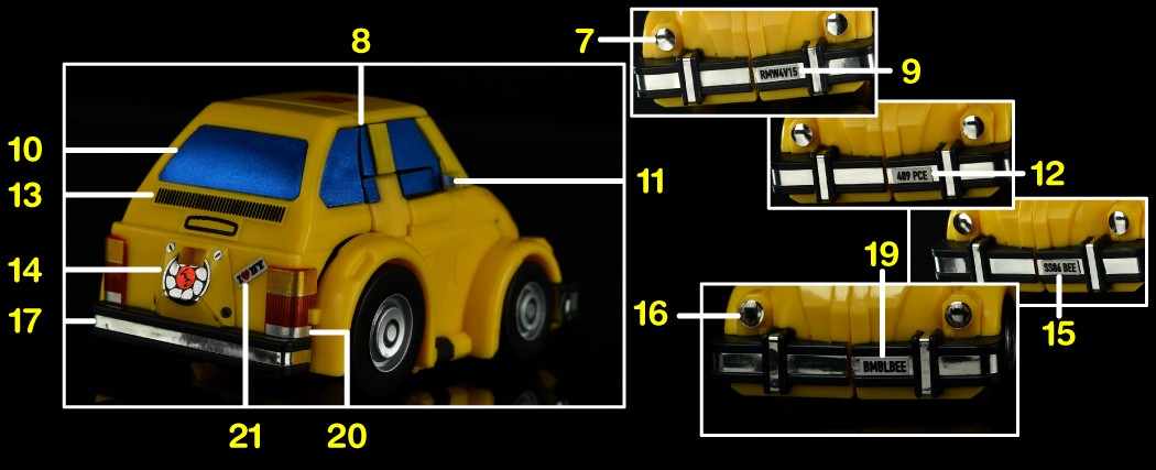 Pegatinas para Bumblebee Studio Series 86-29