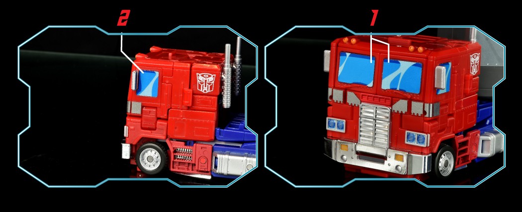 Autocolantes Para Optimus Prime Studio Series 86 Janelas Sombreadas Cel