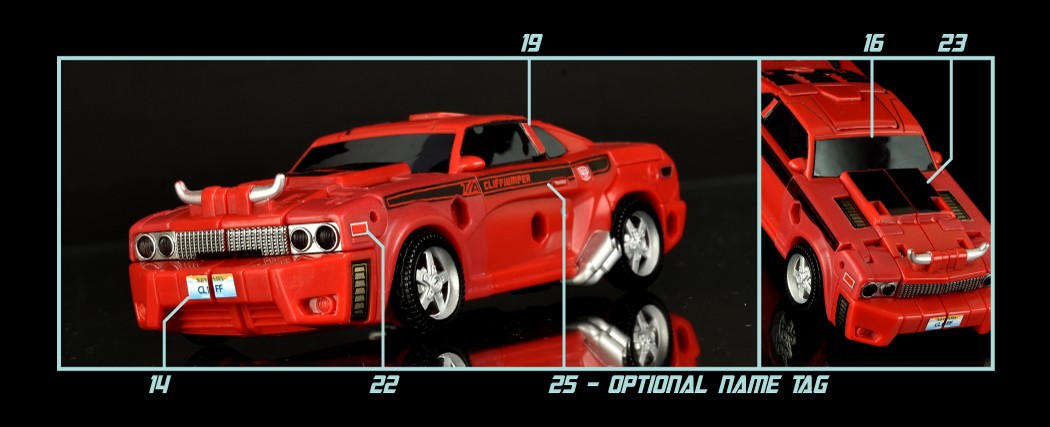 Stickers Upgrade-Kits ToyHax For Cliffjumper Legacy VS Multipack