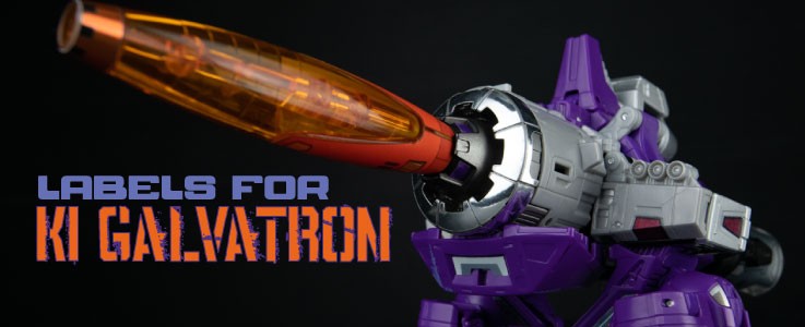 Stickers Para Galvatron Legacy/ Kingdom