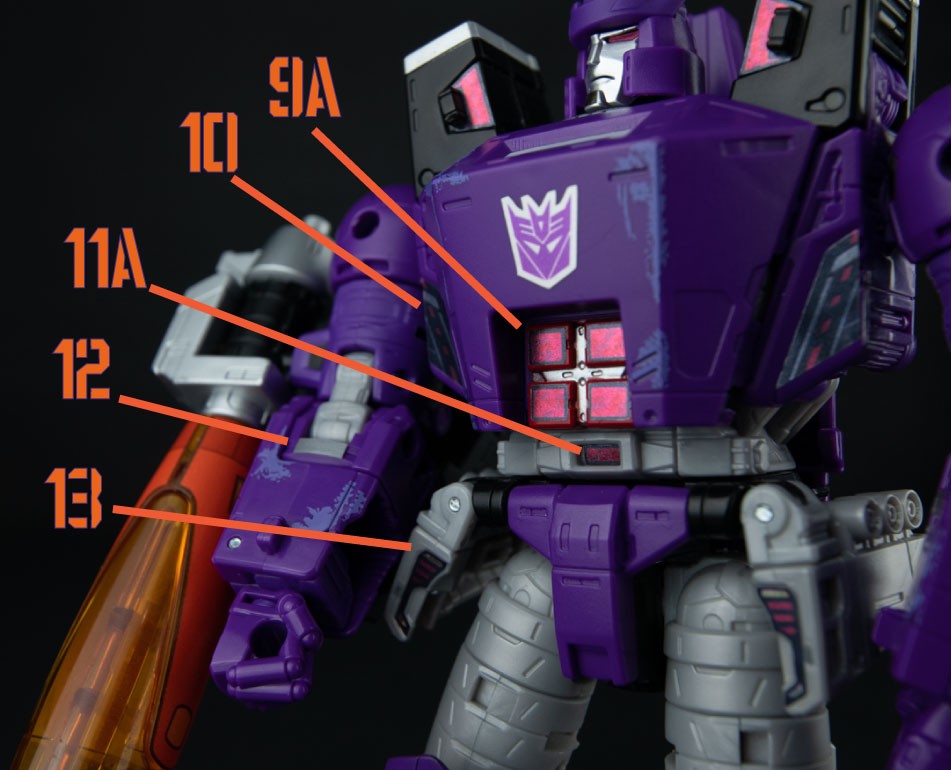 Stickers Para Galvatron Legacy/ Kingdom