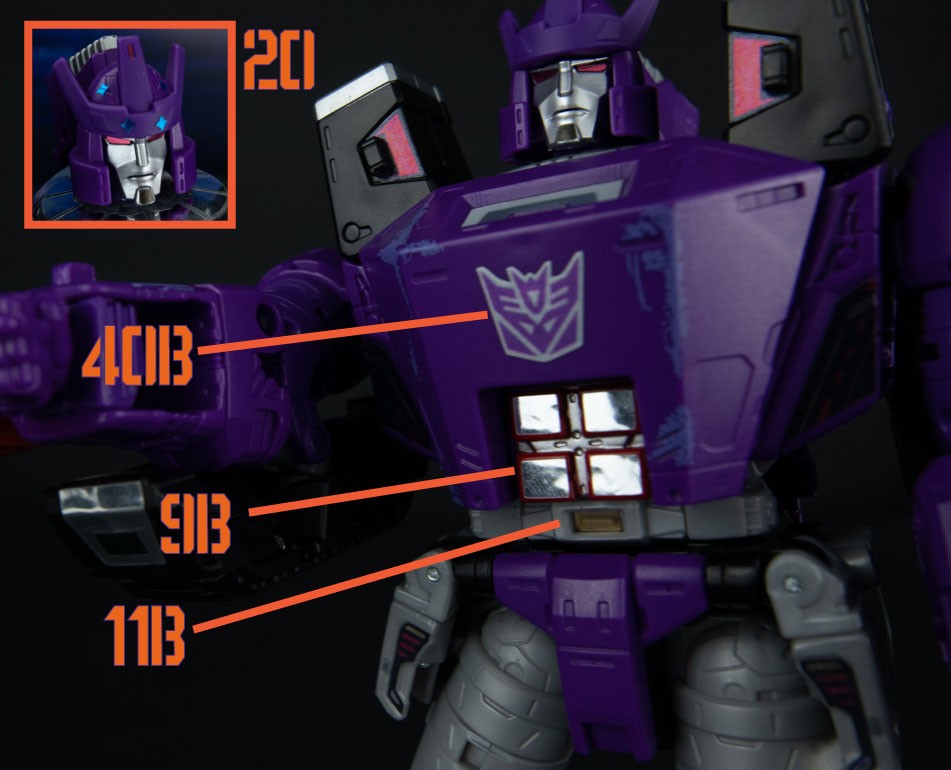 Stickers Para Galvatron Legacy/ Kingdom