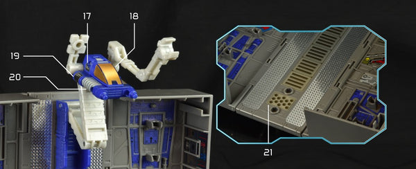 Aufkleber für das Innere des Anhängers von Optimus Prime Studio Series 86