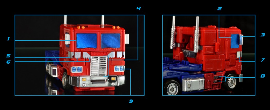 Stickers Voor Optimus Prime Studio Series 86