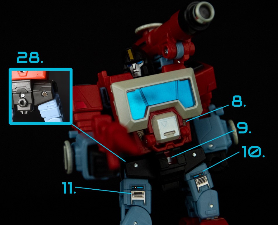 Stickers Pour Perceptor Studio Series 86