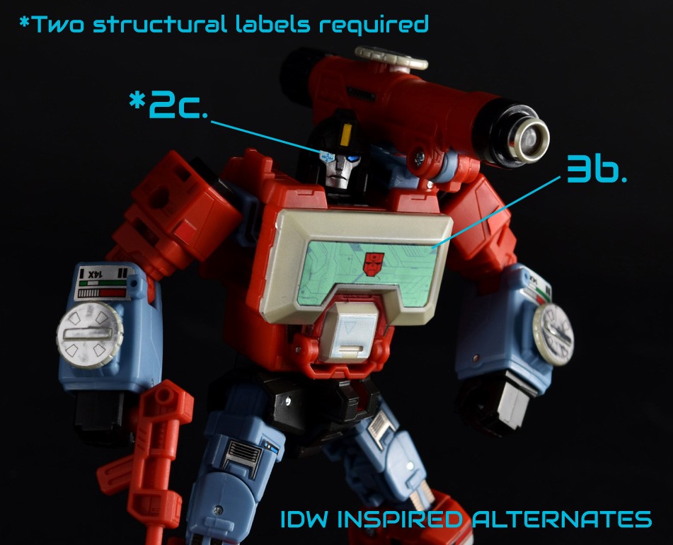 Stickers Pour Perceptor Studio Series 86