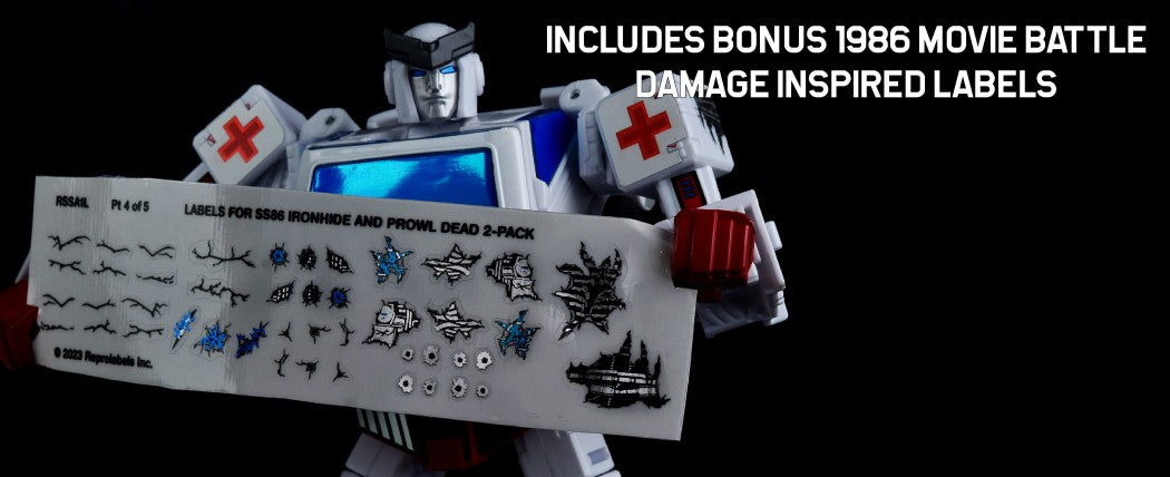 Ironhide Sticker Stickers ToyHax Upgrade-Kit Transformers Prowl & Ironhide Dead SS86 ...