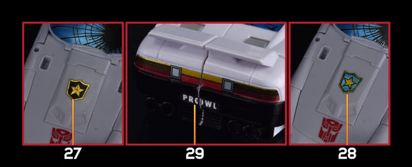 Stickers Pour Prowl & Ironhide Studio Series 86