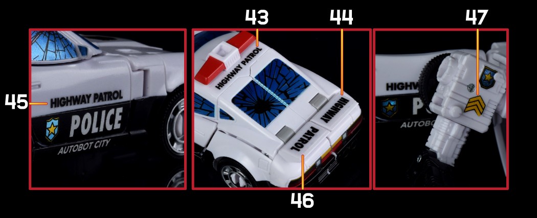 Stickers Pour Prowl & Ironhide Studio Series 86