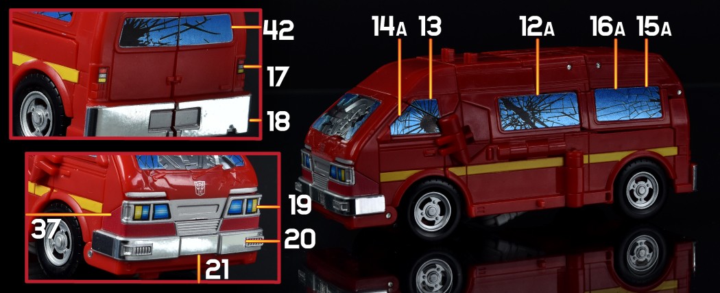 Ironhide Sticker Stickers ToyHax Upgrade-Kit Transformers Prowl & Ironhide Dead SS86 ...