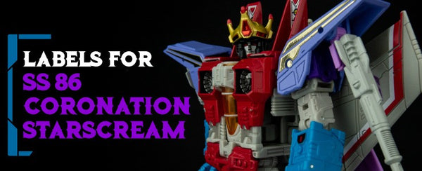 Stickers Pour Starscream Coronation Studio Series 86