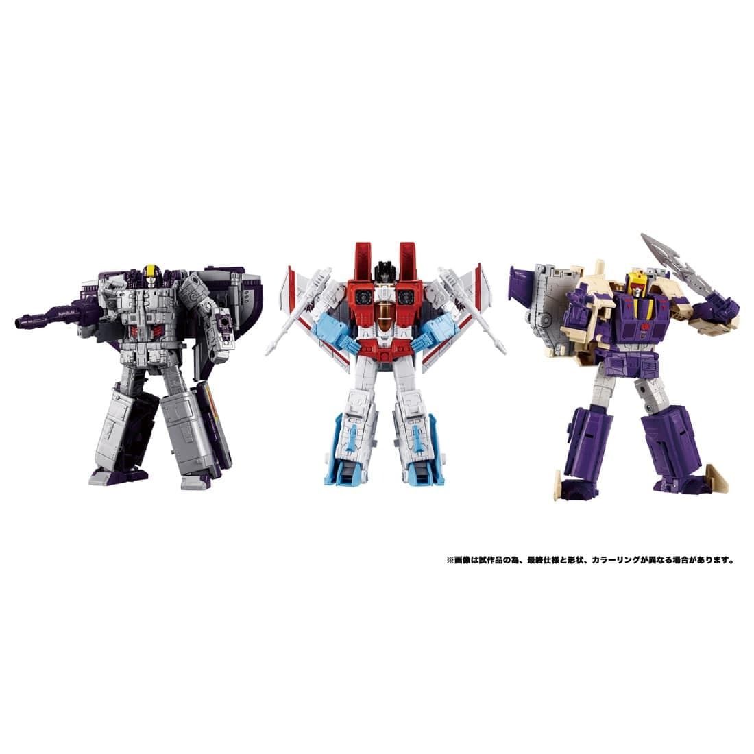 Trojitý prevrat Multipack Starscream Blitzwing & Astrotrain Dramatická séria Takara Tomy DCS-3