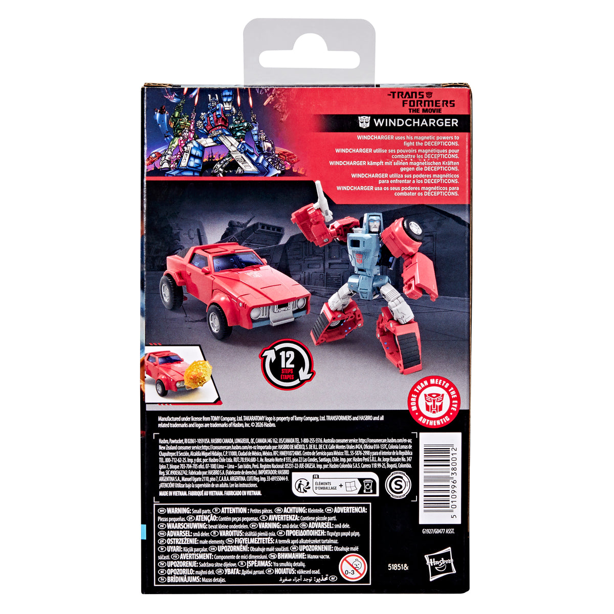 Windcharger Deluxe Class 11cm Studio Series 86 Transformers: Filmul